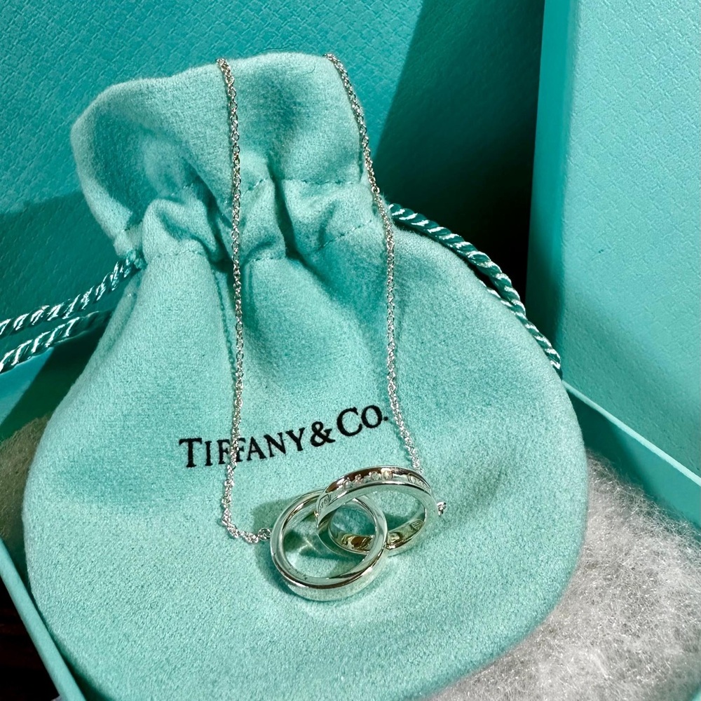 Tiffany & Co. 1837 Collection Interlocking Circles Pendant Necklace, Silver 925